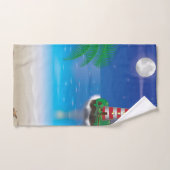 Wasdoekset met vuurtoren bad handdoek (Handdoek)