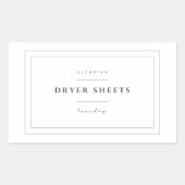 Wasdroger Lakens Etiket Stickers (Voorkant)