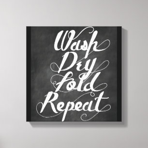 Wasdroog herhalen canvas afdruk