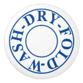 WASDROOGVOUDIG - Wasbakkeramische knop (Voorkant)