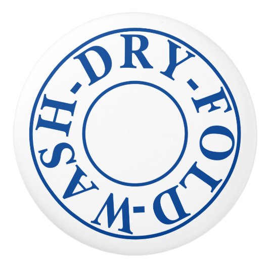 WASDROOGVOUDIG - Wasbakkeramische knop (Voorkant)