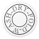 WASDROOGVOUDIG - Wasbakkeramische knop (Voorkant)