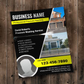 Wasdruk professionele reiniging flyer