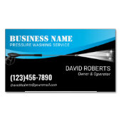 Wasdruk professionele reiniging magnetisch visitekaartje (Voorkant)