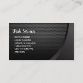 Wasdruk Zwarte reiniging van het wasmiddel Visitekaartje (Achterkant)