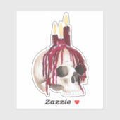 Wasdruppelschedel Sticker (Vel)