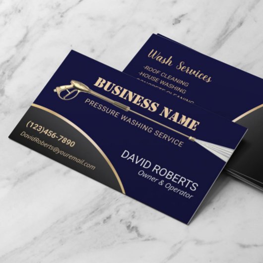 Waserdruk wasmachines, goudreiniging visitekaartje