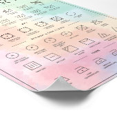 Wasgeleider regenboogverf poster (Hoek)