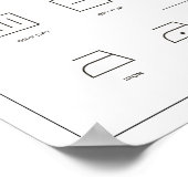 Wasgids zwart-wit poster (Hoek)