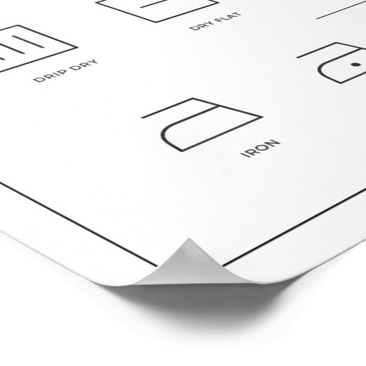 Wasgids zwart-wit poster (Hoek)