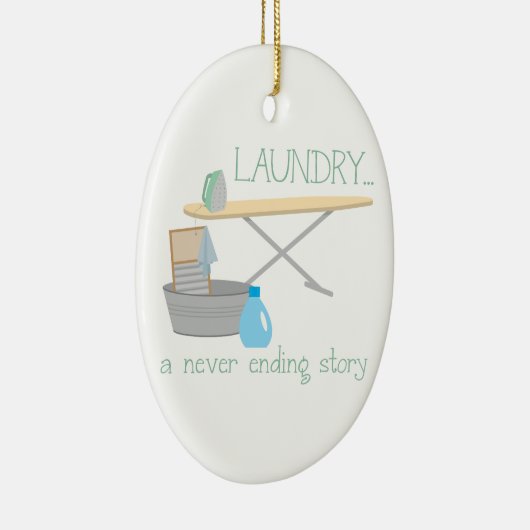Wasgoed A Nooit eindigen Keramisch Ornament (Rechts)