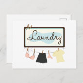 wasgoed briefkaart (Voorkant / Achterkant)