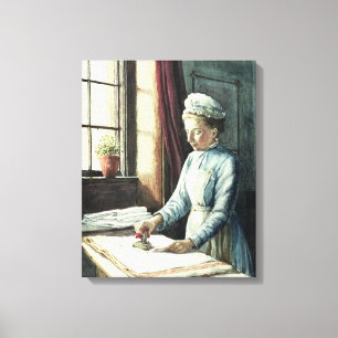 Wasgoed, c.1880 canvas afdruk