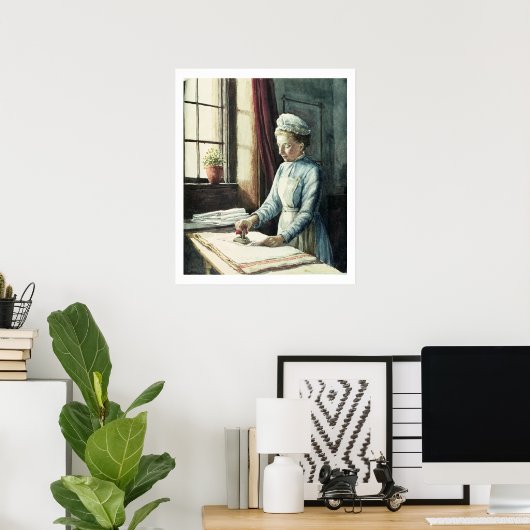 Wasgoed, c.1880 poster (Thuiskantoor)