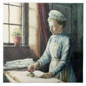 Wasgoed, c.1880 tegeltje (Voorkant)