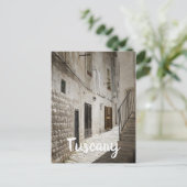 Wasgoed dat in een steegje in Italië droog is Briefkaart (Staand voorkant)