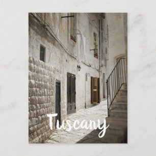 Wasgoed dat in een steegje in Italië droog is Briefkaart