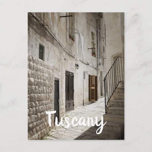 Wasgoed dat in een steegje in Italië droog is Briefkaart (Voorkant)