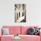 Wasgoed dat in een steegje in Italië droog is Canvas Afdruk (Insitu (Woonkamer))