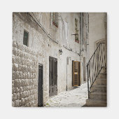 Wasgoed dat in een steegje in Italië droog is Magneet (Voorkant)
