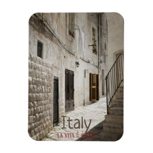 Wasgoed dat in een steegje in Italië droog is Magneet