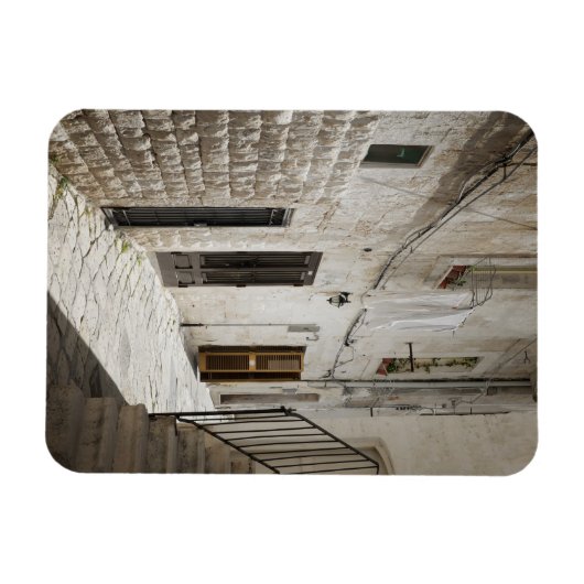 Wasgoed dat in een steegje in Italië droog is Magneet (Horizontaal)