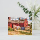 Wasgoed - De wasmiddellijn Briefkaart (Staand voorkant)