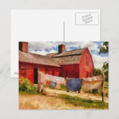 Wasgoed - De wasmiddellijn Briefkaart (Voorkant / Achterkant)