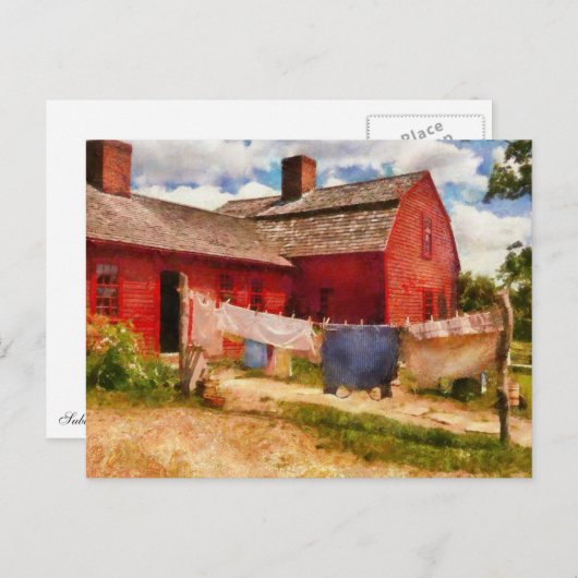 Wasgoed - De wasmiddellijn Briefkaart (Voorkant / Achterkant)