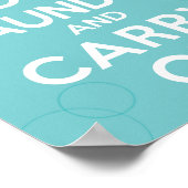 Wasgoed doen en doorgaan poster (Hoek)