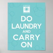 Wasgoed doen en doorgaan poster (Voorkant)