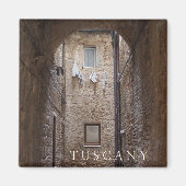 Wasgoed drogen in Toscane tekstmagneet Magneet (Voorkant)