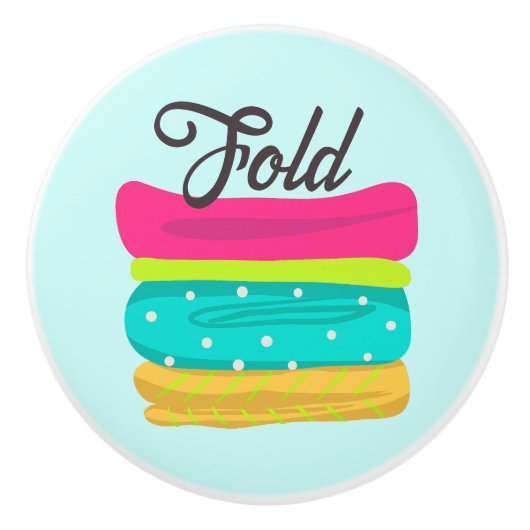 Wasgoed Gevouwen handdoeken Keramische Knop (Voorkant)