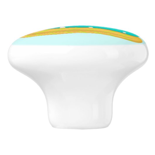 Wasgoed Gevouwen handdoeken Keramische Knop (Zijkant)