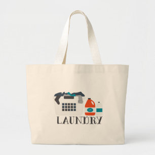 wasgoed grote tote bag