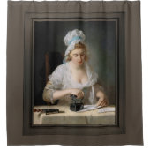 Wasgoed Ironing door Henry Robert Morland Douchegordijn (Voorkant)