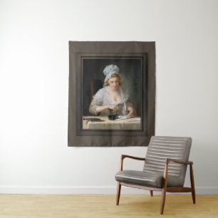 Wasgoed Ironing door Henry Robert Morland Wandkleed