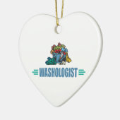 wasgoed keramisch ornament (Links)