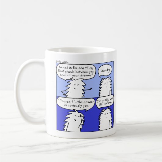 Wasgoed Kleine Niddles Comic Mok (Links)