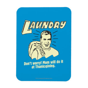 Wasgoed: maak je geen zorgen over de Thanksgiving Magneet