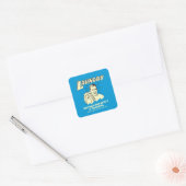 Wasgoed: maak je geen zorgen over de Thanksgiving  Vierkante Sticker (Envelop)