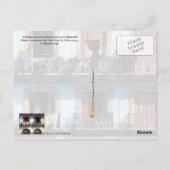 Wasgoed op balkons, Paseo del Prado, Cuba Briefkaart (Achterkant)