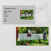 Wasgoed op hek visitekaartje (Voorkant / Achterkant)