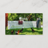 Wasgoed op hek visitekaartje (Achterkant)