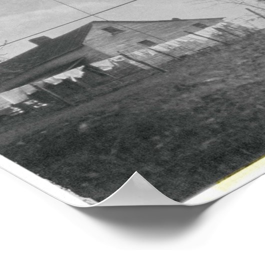 Wasgoed op  kleding poster (Hoek)