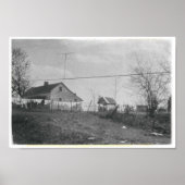 Wasgoed op  kleding poster (Voorkant)