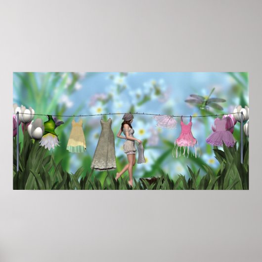 Wasgoed Poster (Voorkant)