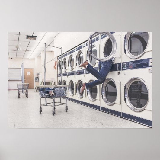 wasgoed poster (Voorkant)