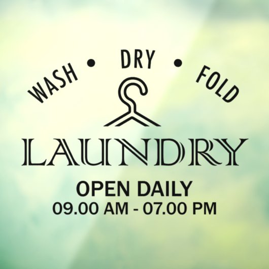 wasgoed raamsticker (Vel 3)