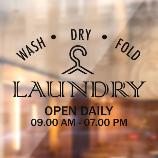 wasgoed raamsticker (Vel 2)